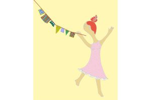 dancing girl artwork illustration happy art mariska eyck db 087 600×400 jpeg