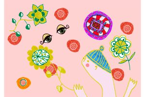 little sailor eyes artwork, mixed media illustration mariska eyck 600×400 jpeg