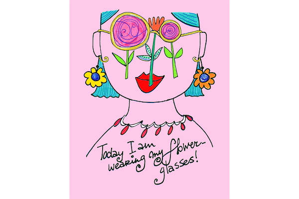 flower glasses art by mariska eyck illustration style fun db 088 600×400 jpeg