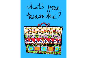 treasurehunt colorful art Mariska Eyck illustration quote db 087 600×400