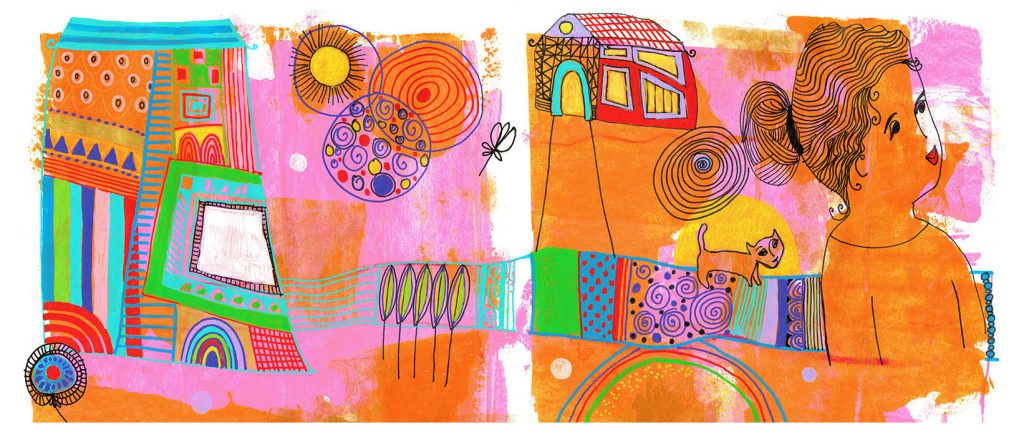 story yelling, happy art, art sparkle,