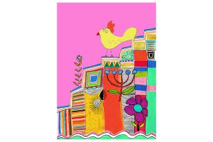 chicken on the stairs art mariska eyck db 096 16596 400×600