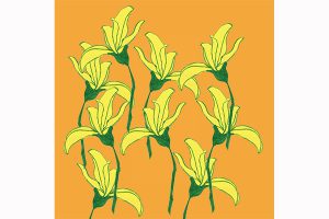 pattern flower art mariska eyck flowers MATS 400×600