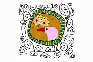 portrait of a bird art mariska eyck db 097 16784 400×600