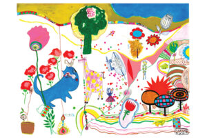 blue cat art mariska eyck XL map 01 RGB 400×600 copy