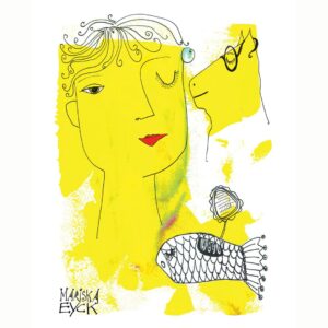 23 yellow lady taking advice INSTA M2406 art mariska eyck