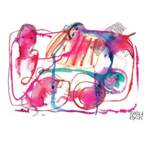 pink doodles INSTA art mariska eyck db 138