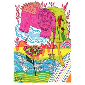pink elephant M2508 INSTA art mariska eyck db 142 RGB 600 copy