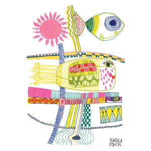happy fish smiling at the world INSTA art mariska eyck db 143 RG 600 copy